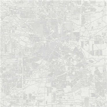 6800302 - panel Urban Map White Random Papers II Coordonne