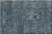 6800304 - panel Old Beiging Map Dark Blue Random Papers II Coordonne