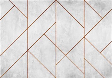 6800627 - panel Golden Line Wall Copper Random Papers II Coordonne