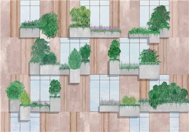 9000063 - panel Vertical Forest Nude Random Archist Coordonne