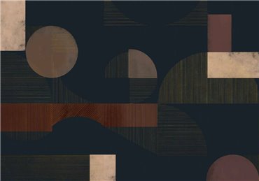 9000082 - panel Azulejos Navy Random Archist Coordonne