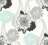 BW20802 - tapeta Floral Paisley Black & White Paper&Ink Wallquest