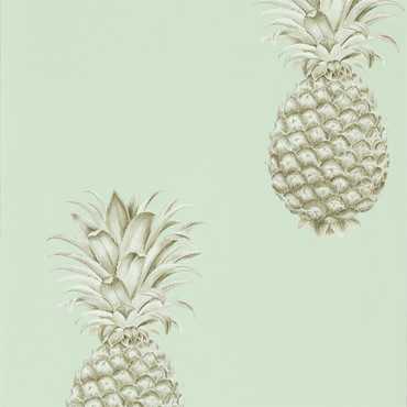 216325 – tapeta Pineapple Royal Porcelain/Sepia Art Of The Garden Sanderson