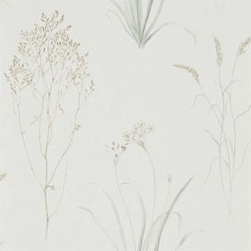SN216487 – tapeta Farne Grasses Silver/Ivory Embleton Bay Sanderson