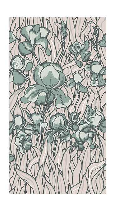 AFP1042 – tapeta Iris Sageblush Flavor Paper Arte