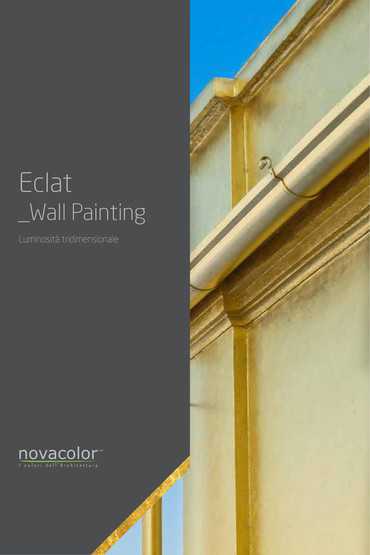 Eclat - dekoracyjny tynk o metalicznym efekcie złota Novacolor