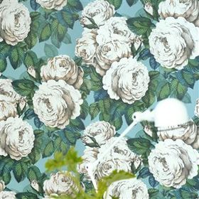 PJD6002/03 – tapeta The Rose Swedish Blue Picture Book Wallpapers John Derian for Designers Guild