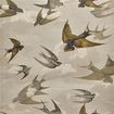 PJD6003/03 – tapeta Chimney Swallows Sepia Picture Book Wallpapers John Derian for Designers Guild