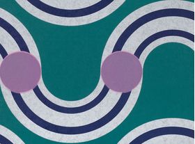 WK808/02 – tapeta Spot On Waves Teal Kirkby Design x Eley Kishimoto Wallcovering Kirkby Design