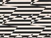 WK809/03 – tapeta Stripey Zig Zag Birds Monochrome Kirkby Design x Eley Kishimoto Wallcovering Kirkby Design