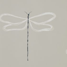 111933 – tapeta Dragonfly Parchment Japandi Scion