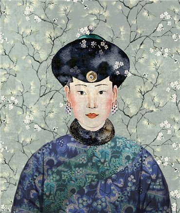 DGKIM102 – mural ścienny Miwa Kimono Khroma