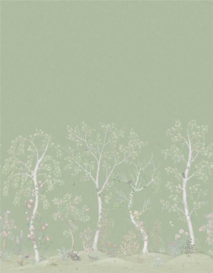 120/6021S – panel Seasonal Woods The Gardens Cole & Son