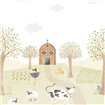88337003 - tapeta THE FARM ADVENTURES WITH COW Once Upon A Time Casadeco