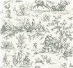 A00037 - panel Bucolic Toile Steel Enchanted Coordonne
