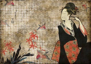 8000036 - panel Geisha Graffiti Hikari 40th Aniversary Coordonne