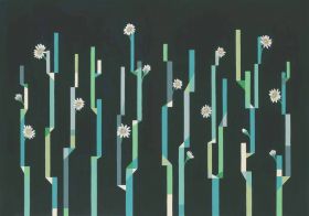 8000055 - panel Flor de Cactus Noche 40th Aniversary Coordonne