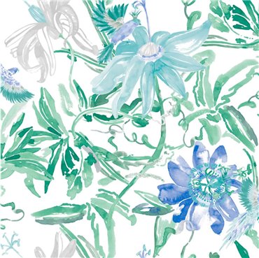 4800031 - tapeta Flowers Blue Lara Costafreda Coordonne