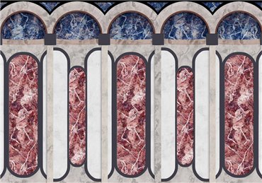 8605001 - panel ARCHS Ultramarine Mies Coordonne
