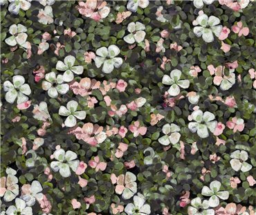 9500002 - panel Floral Tapestry Pink Naturae Coordonne