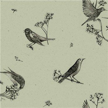 9500073 - panel Sweet Birds Matcha Naturae Coordonne