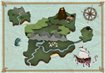 9700070 - panel Treasure Map Mint Mies Coordonne