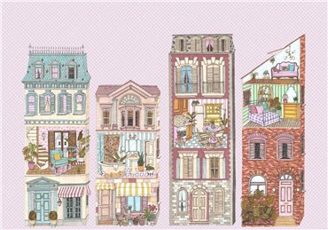 9700122 - panel Dolls´house Pinky Mies Coordonne