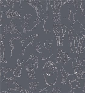 9700185 - tapeta Zoology Chalk Mies Coordonne