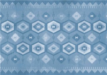 6500011 - panel Carpet Blue Random Papers Coordonne