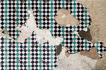 6500311 - panel Tiles broken wall Turquoise Random Papers Coordonne