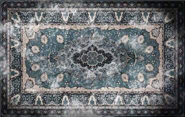 6500316 - panel Floral rug Blue Random Papers Coordonne