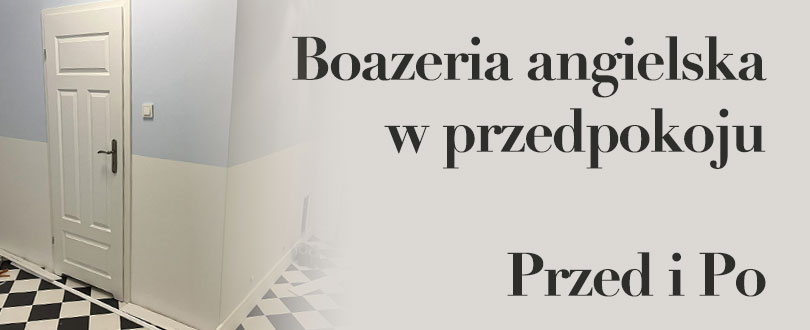 Klasyka, która zmienia wszystko: Boazeria angielska w przedpokoju