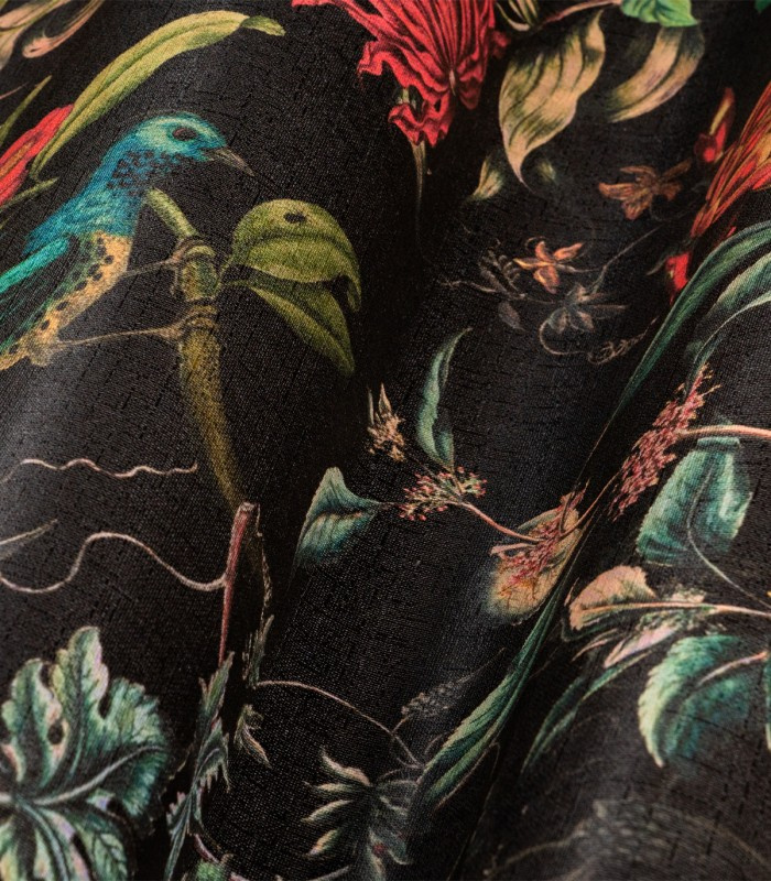 Zbliżenie faktury tapety Garden Ombre z roślinnym motywem