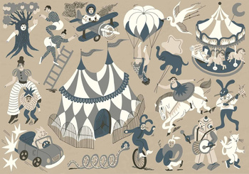 9700112 - panel Magic Circus Sandy Mies Coordonne
