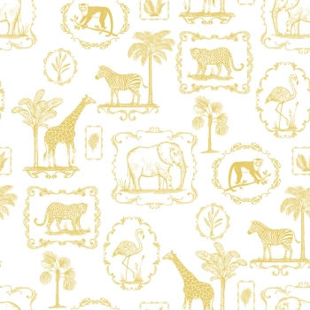 R15272 – fototapeta Animal Party, Yellow Rebel Walls