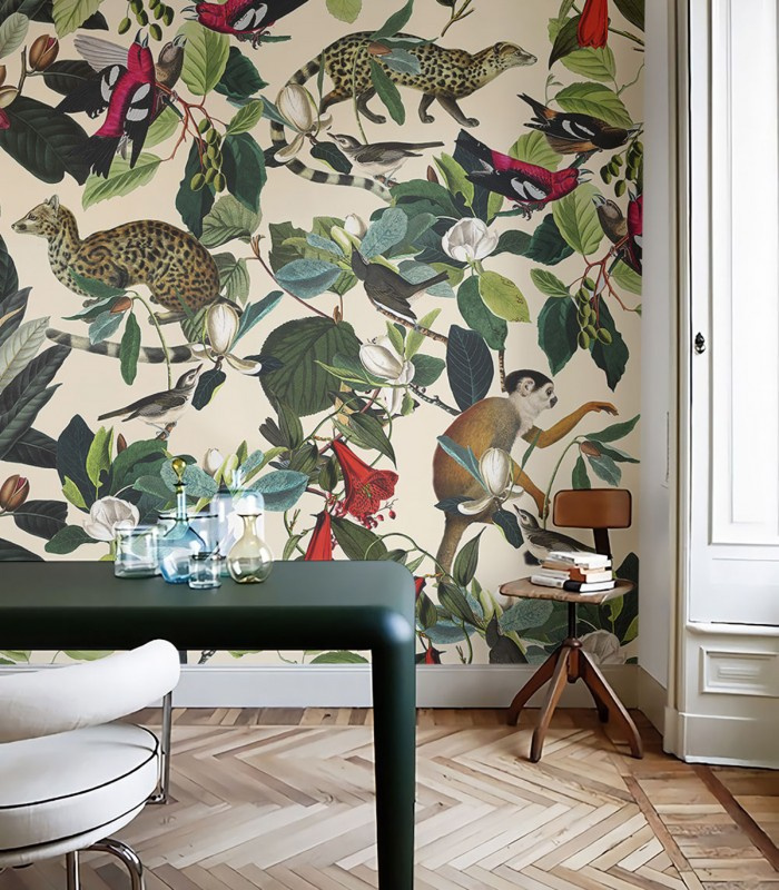 Tapeta The Jungle Book Wallcolors we wnętrzu salonu