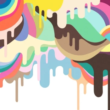 R14521 – fototapeta Dripping Ice Cream Rebel Walls