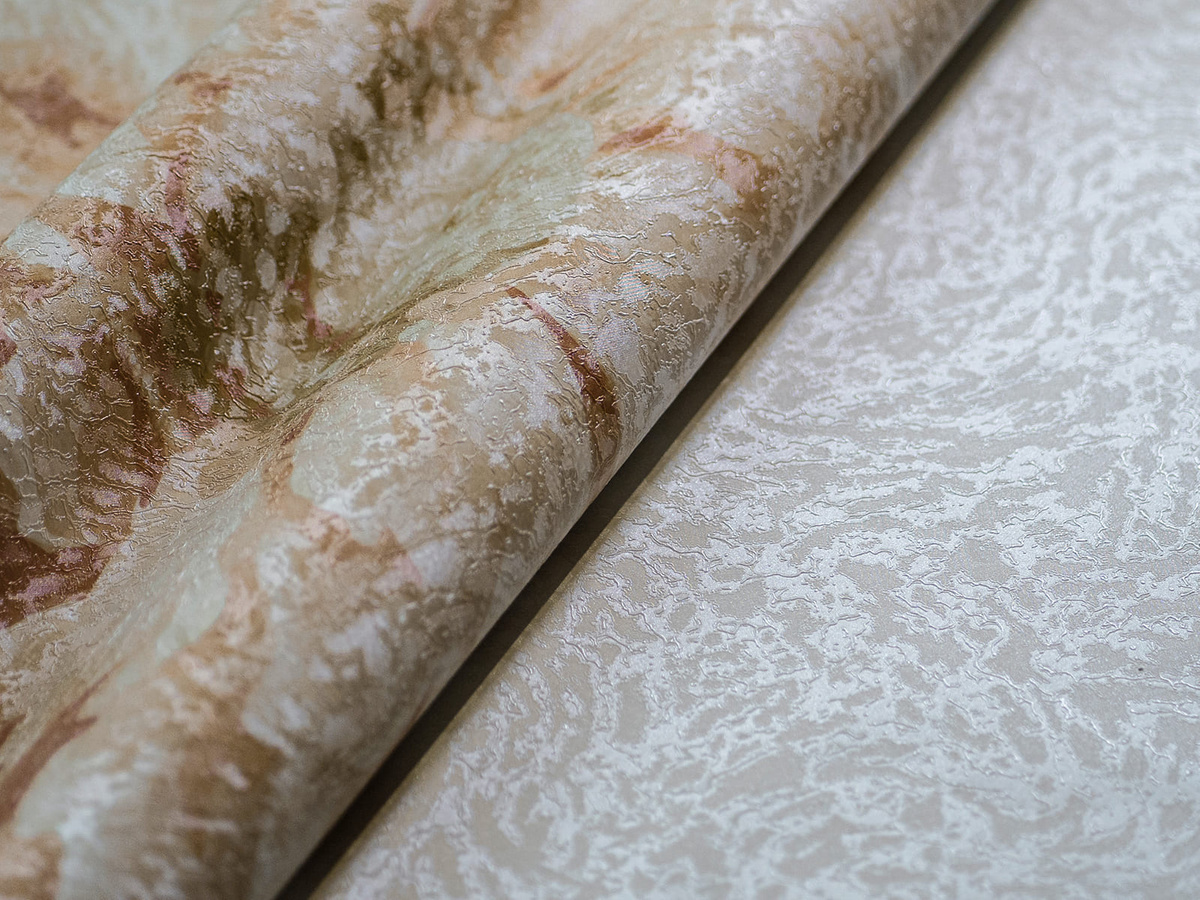 Struktura winylowej tapety pastelowe kwiaty Chaler WallCraft 745312301 z bliska