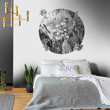 Koło Fairytale Black and White - Fototapeta WallArt