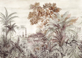 7900122 - panel Taj Mahal Rose Random Chinoiseries Coordonne