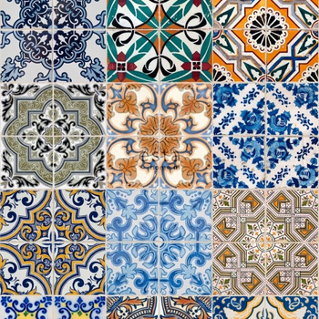 144-158603 - tapeta Xxl Spanish Tiles Boho Chic Esta Home