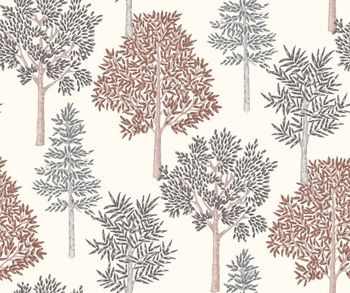 A00515 - tapeta Arboleda Terracota/Granate Olivar Coordonne