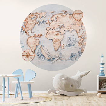 Koło Whale Tale - Fototapeta WallArt