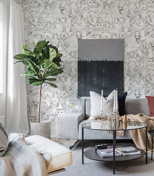 Tapeta Forest Friends Grey