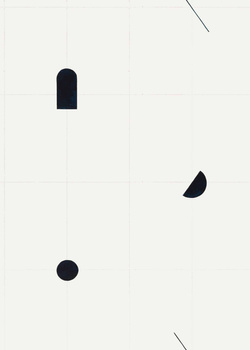 8000011 - panel Shape Study Deep Navy 40th Aniversary Coordonne