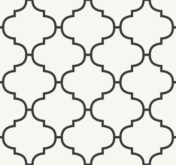 BW22110 - tapeta Tile Trellis Black & White Paper&Ink Wallquest