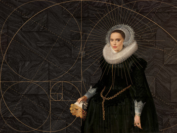 Tapeta królowa geometria Bianco WallCraft 830312401