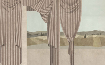 9300080 - panel Drapé Sepia Maximalism Coordonne