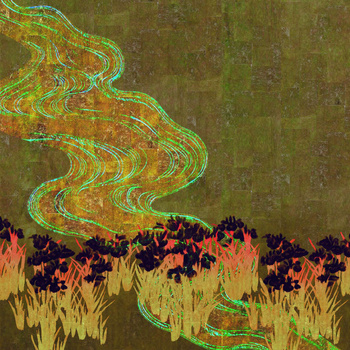 TP 283 04 - tapeta Memoire d`un jardin Soleil Levant Elitis