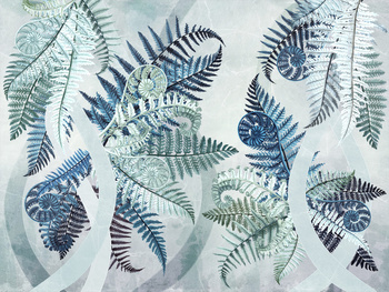 Tapeta liście paproci Blurri WallCraft 835312401